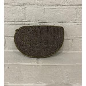 Genie Gold Beaded Vintage Clutch Purse